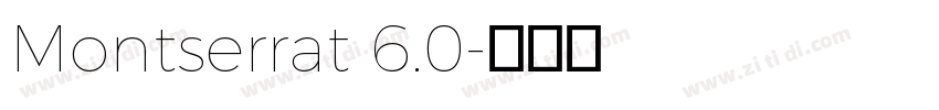 Montserrat 6.0字体转换
